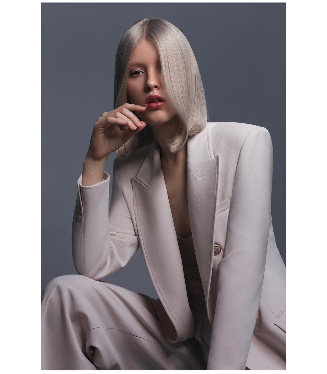 Professional hair consultation session