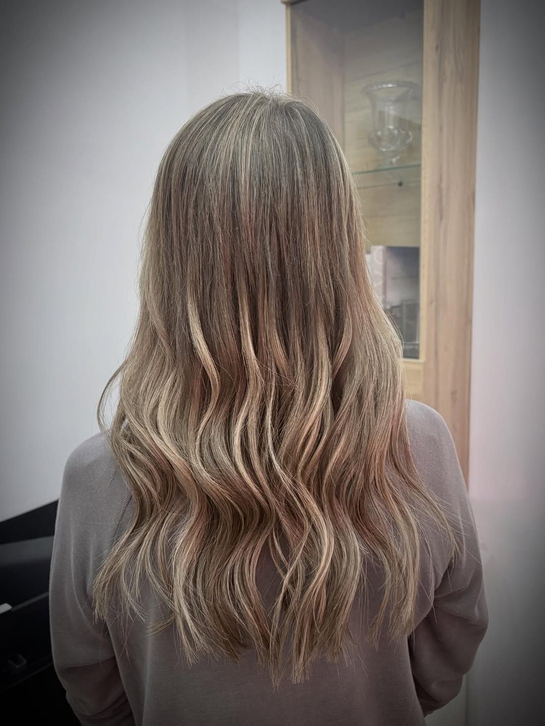 From shoulder length hair to 80 grams of beautiful k-tips. We switched her previ