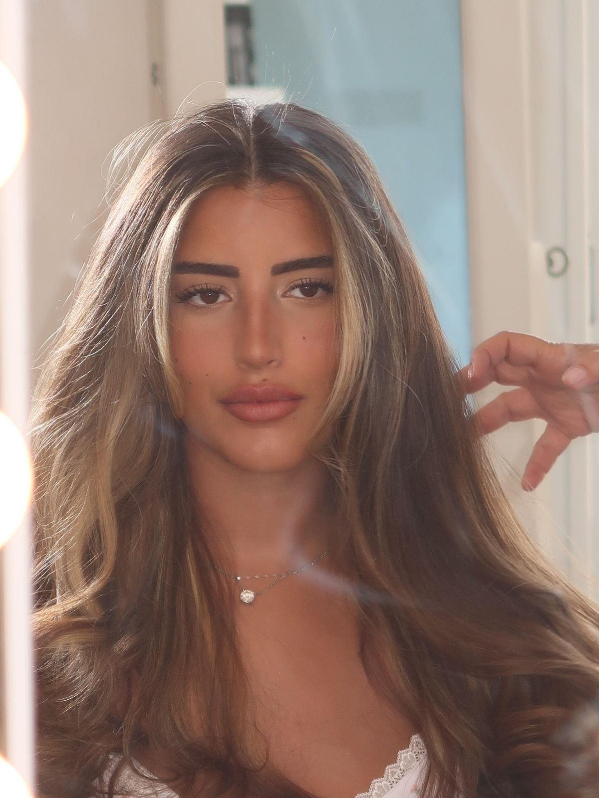 Artistic hair salon interior